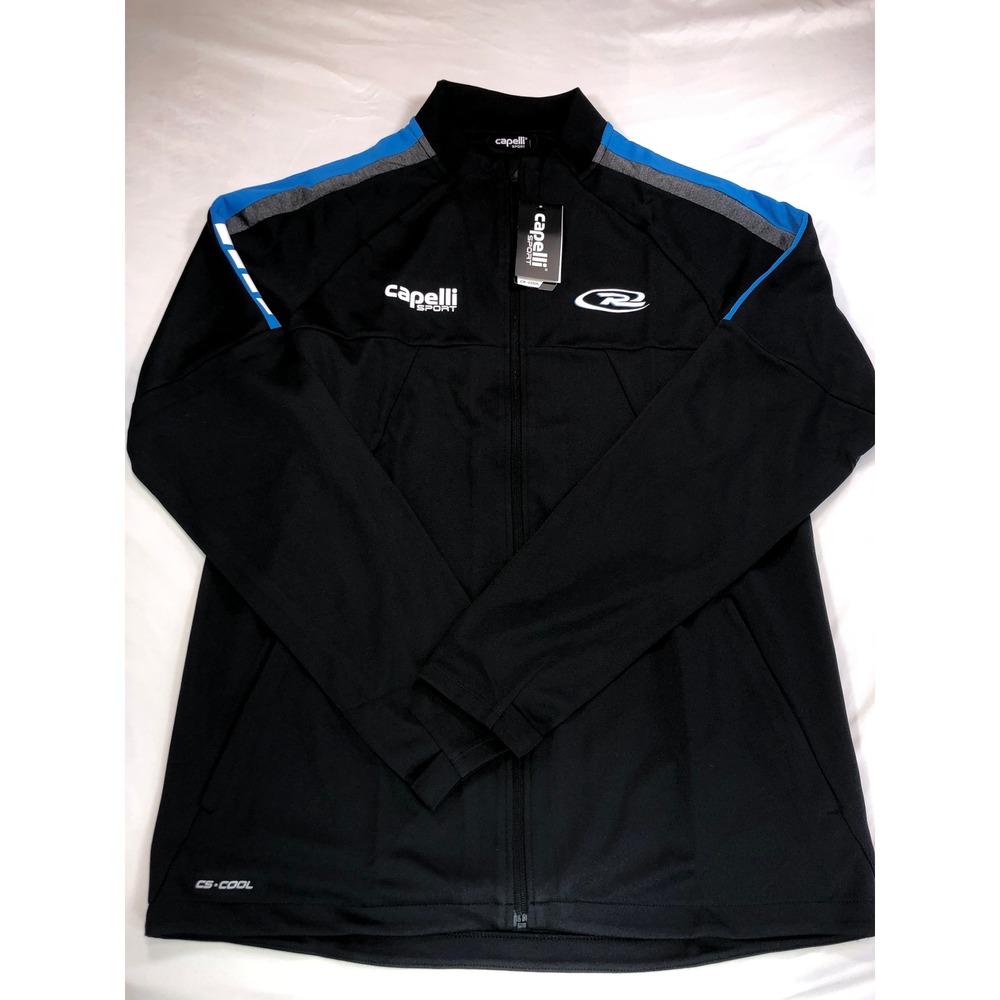 Capelli Sport RUSH Madison Training Jacket Mens XL Black Full Zip CS-COOL Soccer